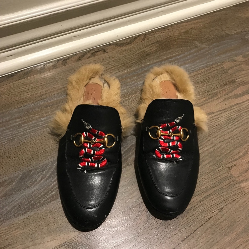 Gucci Fur Slides